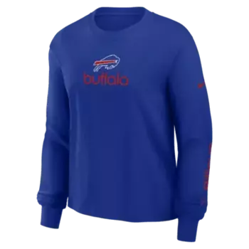 Лонгслив Nike Buffalo Bills Boxy, цвет Royal