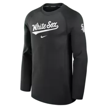 Лонгслив Nike Chicago White Sox Authentic Collection Game Time, черный