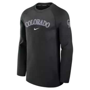 Лонгслив Nike Colorado Rockies Authentic Collection Game Time, черный