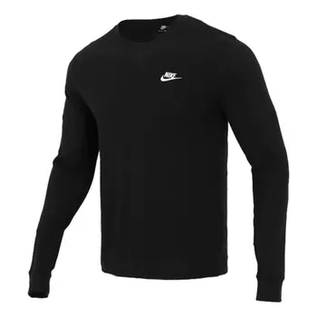 Лонгслив Nike Embroidered Logo Loose Sports Running, чёрный