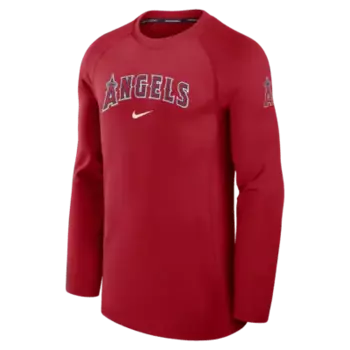 Лонгслив Nike Los Angeles Angels Authentic Collection Game Time, красный
