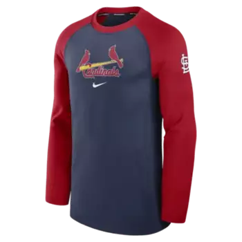Лонгслив Nike St. Louis Cardinals Authentic Collection Game Time, темно-синий