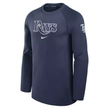 Лонгслив Nike Tampa Bay Rays Authentic Collection Game Time, темно-синий