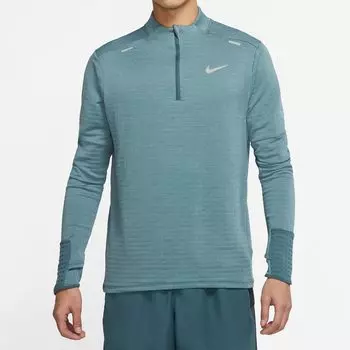 Лонгслив Nike Therma Fit Repel Element Quarter Zip, светло-синий
