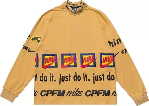 Лонгслив Nike x Cactus Plant Flea Market Long-Sleeve Tee 'Mustard', желтый