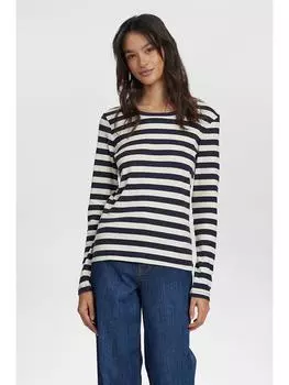 Лонгслив NMPH, черный/белый