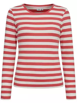 Лонгслив NMPH, цвет creme/rot