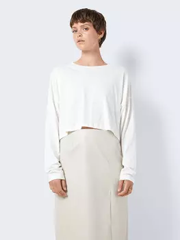 Лонгслив Noisy may, белый