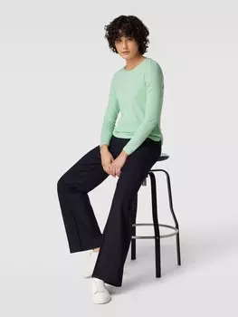 Лонгслив однотонного дизайна Montego, мятный