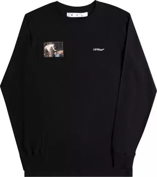 Лонгслив Off-White Caravaggio Angel Long-Sleeve Tee 'Black', черный