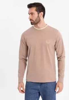 Лонгслив Ombre, светло-коричневый