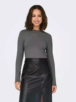 Лонгслив ONLY, антрацит