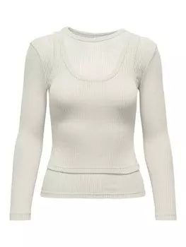 Лонгслив Only, белый