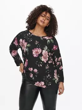 Лонгслив ONLY Carmakoma Alba, черный