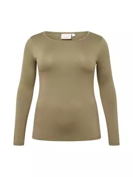 Лонгслив Only Carmakoma LONNY, хаки