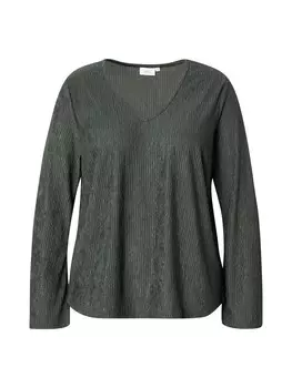 Лонгслив ONLY Carmakoma Shirt CARREINA, темно-серый