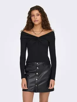 Лонгслив ONLY Longsleeve, черный