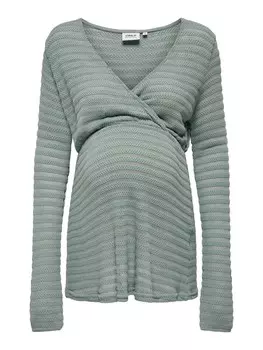 Лонгслив Only Maternity Shirt, оливковый