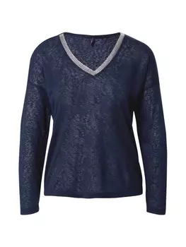 Лонгслив Only RITA, ночная синяя