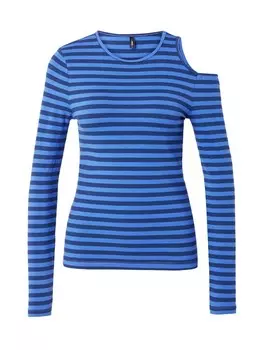 Лонгслив ONLY Shirt HEIDI, синий/темно-синий