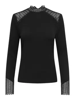 Лонгслив ONLY Shirt ONLBECCA, черный