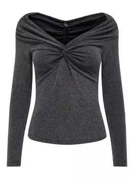 Лонгслив ONLY Shirt ONLQueen, черный