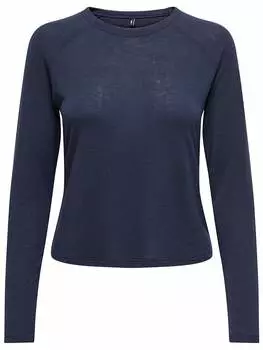 Лонгслив ONLY, темно-синий