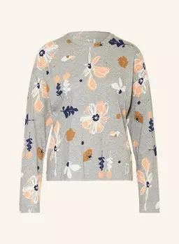 Лонгслив ораусам maloja, серый/светло-оранжевый/темно-синий