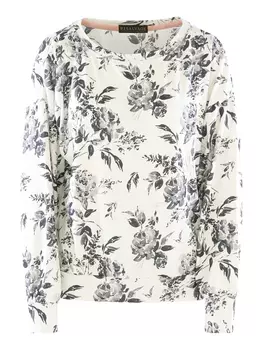 Лонгслив P.J. Salvage Black Rose, белый