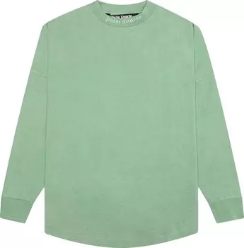 Лонгслив Palm Angels GD Classic Logo Over Long-Sleeve Tee 'Forest Green', зеленый