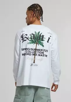 Лонгслив PALM PRINT Karl Kani, белый