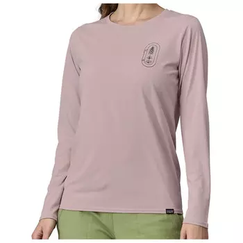 Лонгслив Patagonia L/S Cap Cool Daily Graphic Shirt, цвет Clean Climb Bloom: Echo Purple