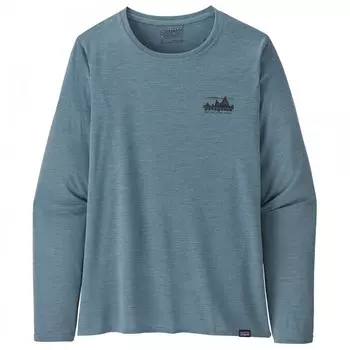 Лонгслив Patagonia L/S Cap Cool Daily Graphic Shirt, цвет 73 Skyline/Light Plume Grey X-Dye