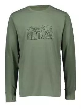 Лонгслив PICTURE Funktionsshirt Nangha, зеленый