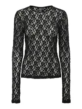 Лонгслив PIECES Shirt PCHazel, черный