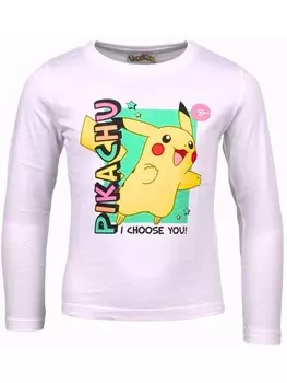 Лонгслив Pokmon, белый