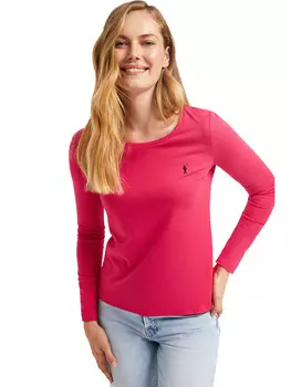 Лонгслив Polo Club, розовый