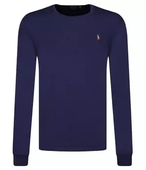 Лонгслив Polo Ralph Lauren Custom Slim Fit, синий