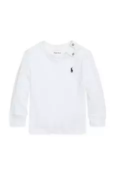 Лонгслив Polo Ralph Lauren из хлопка ноэнати, белый