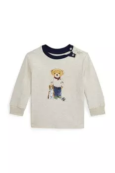 Лонгслив Polo Ralph Lauren из хлопка ноэнати, бежевый