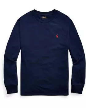 Лонгслив Polo Ralph Lauren Kids Cotton Jersey Long Sleeve Tee, цвет Cruise Navy