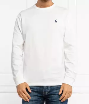 Лонгслив Polo Ralph Lauren классического кроя, белый