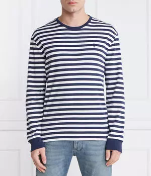 Лонгслив Polo Ralph Lauren классического кроя, синий