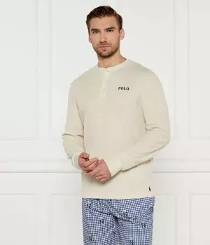 Лонгслив Polo Ralph Lauren с тремя пуговицами, бежевый