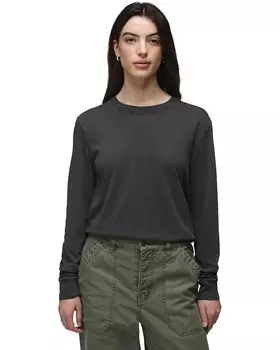 Лонгслив Prana Everyday Vintage Washed Long Sleeve Tee, угольный