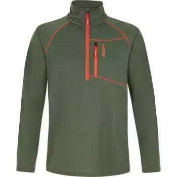 Лонгслив Protest Kody half zip, зеленый