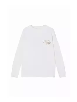 Лонгслив Pull&Bear, белый