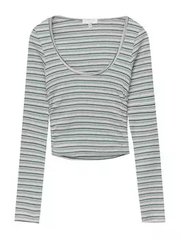 Лонгслив Pull&Bear, пятнистый серый