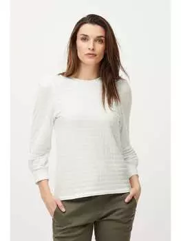 Лонгслив PULZ Jeans, белый