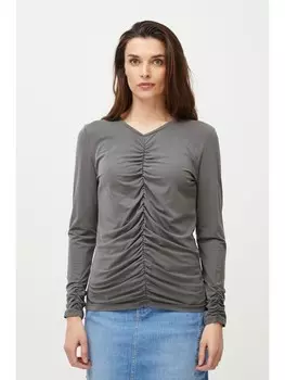 Лонгслив PULZ Jeans, серый